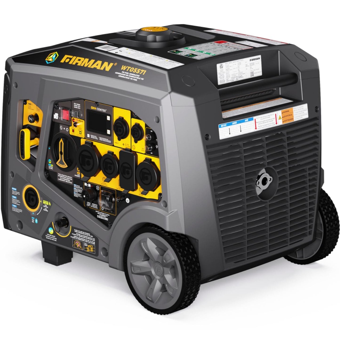 Firman WT05571 Tri-Fuel 5500W/6850W Inverter Portable Generator | Electric Start | CO Alert