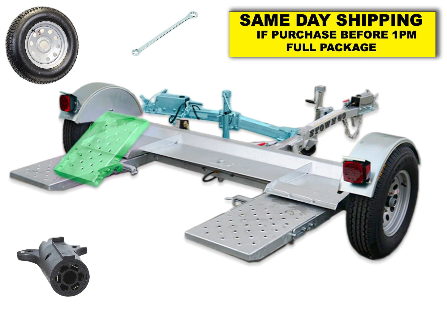 Galvanize Folding Car Tow Dolly