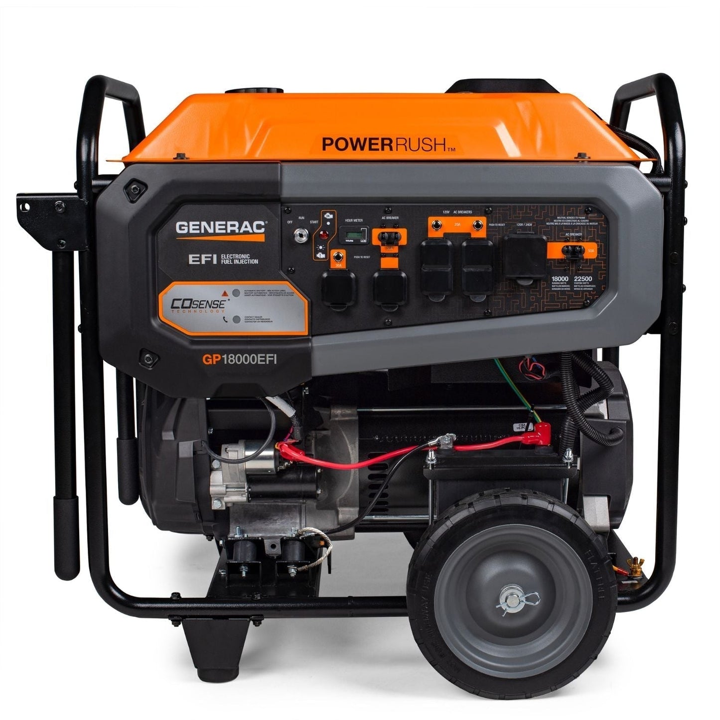 Generac GP18000EFI Gasoline 18000W/22500W Portable Generator | COsense®