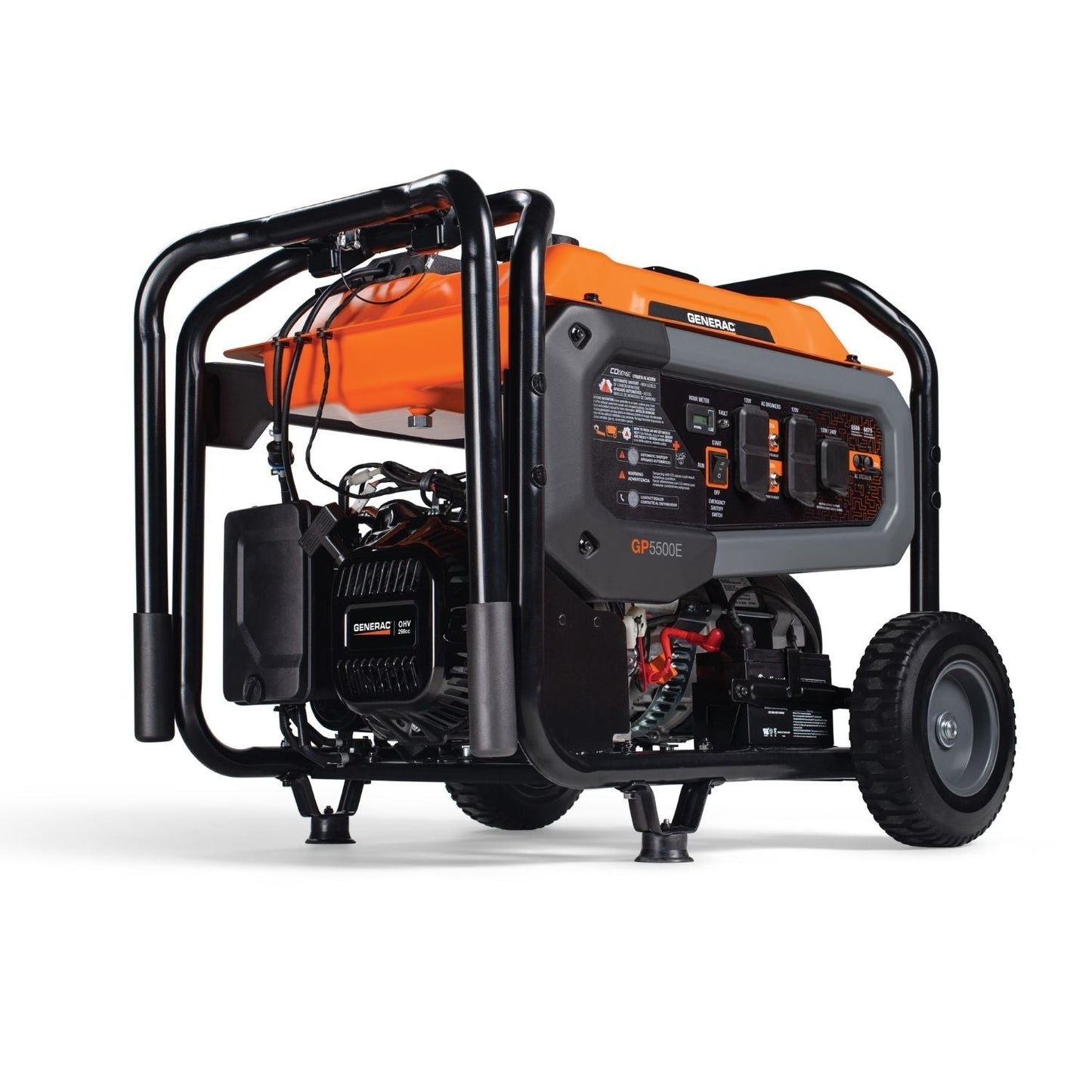 Generac GP5500E Gasoline 5500W/6875W Portable Generator | Electric Start | COsense®