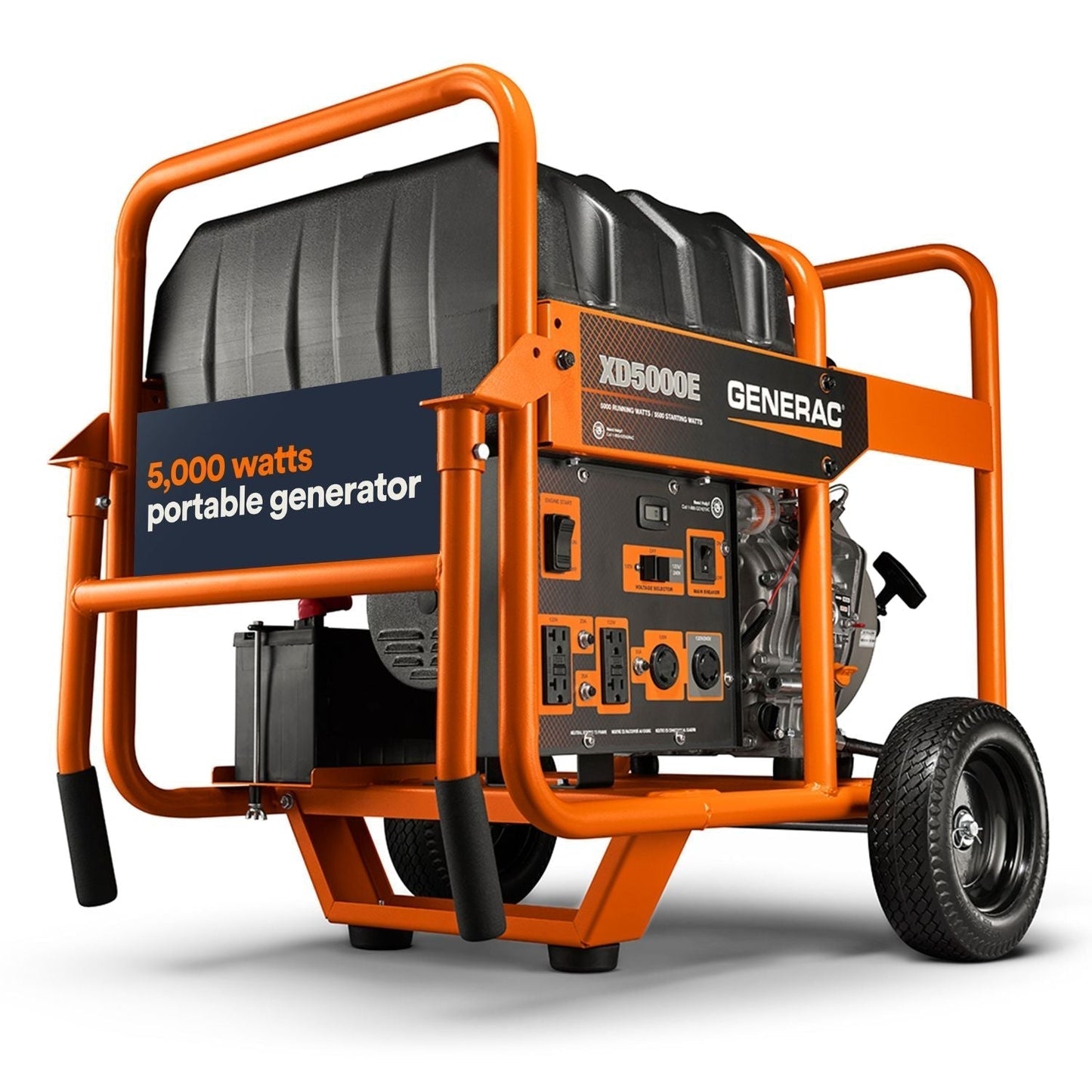 Generac XD5000E Diesel 5000W/5500W Portable Generator | Electric Start