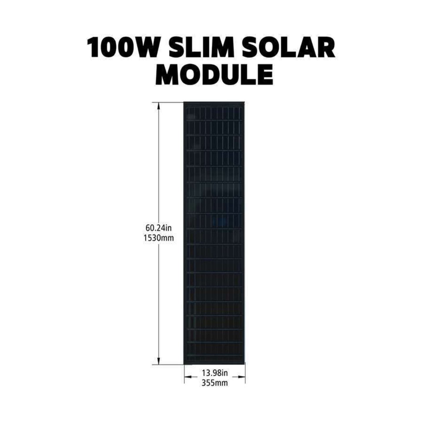 Go Power! Silver SLIM 100 Watt Solar Kit With 30A PWM 30 Bluetooth Controller