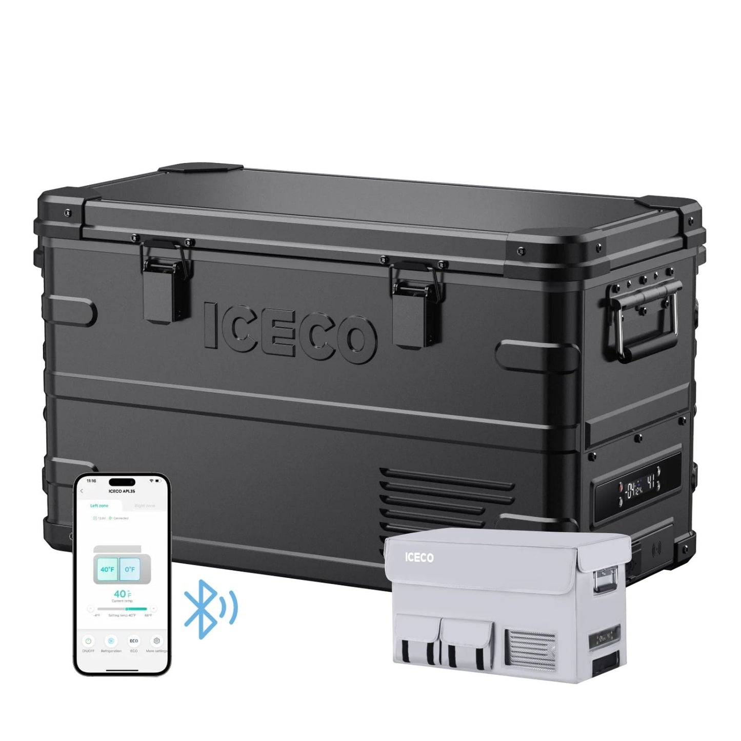 ICECO APL35 37QT Ultralight Dual Zone Aluminum Freezer