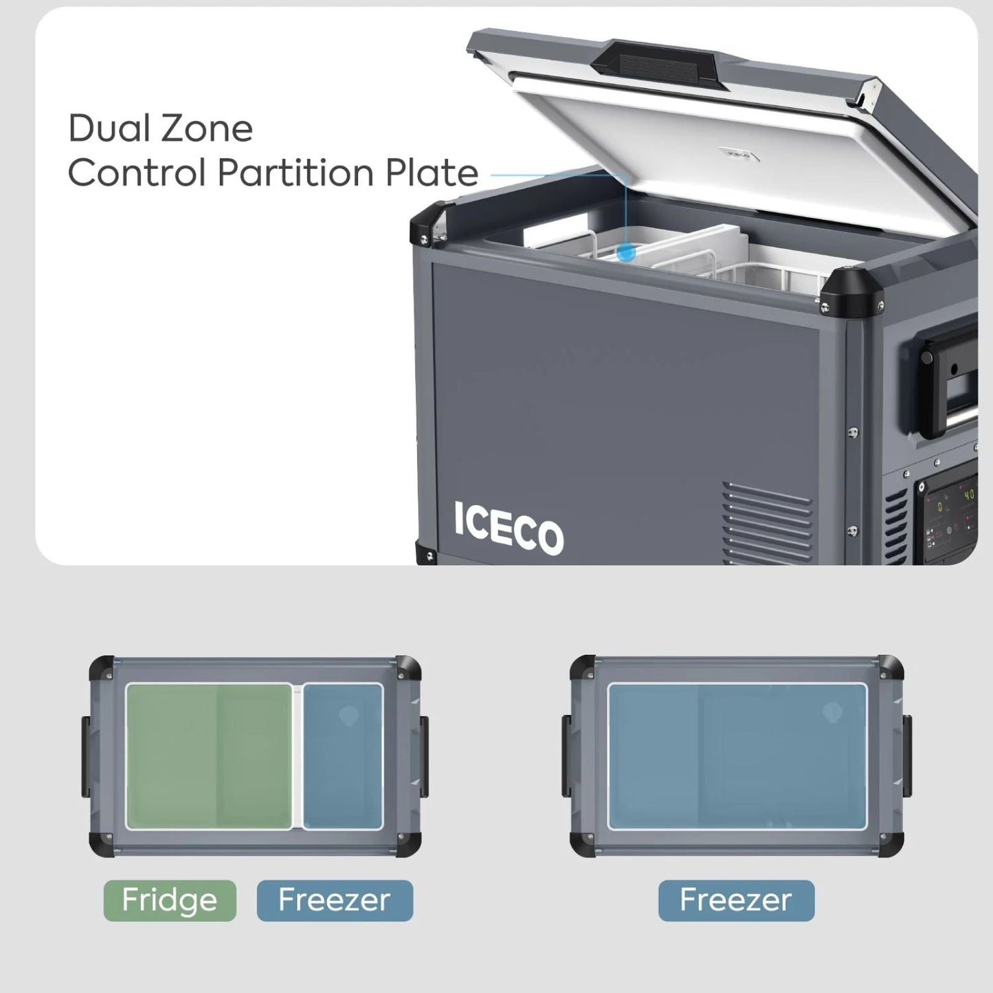 ICECO VL45ProD Dual Zone Portable Freezer