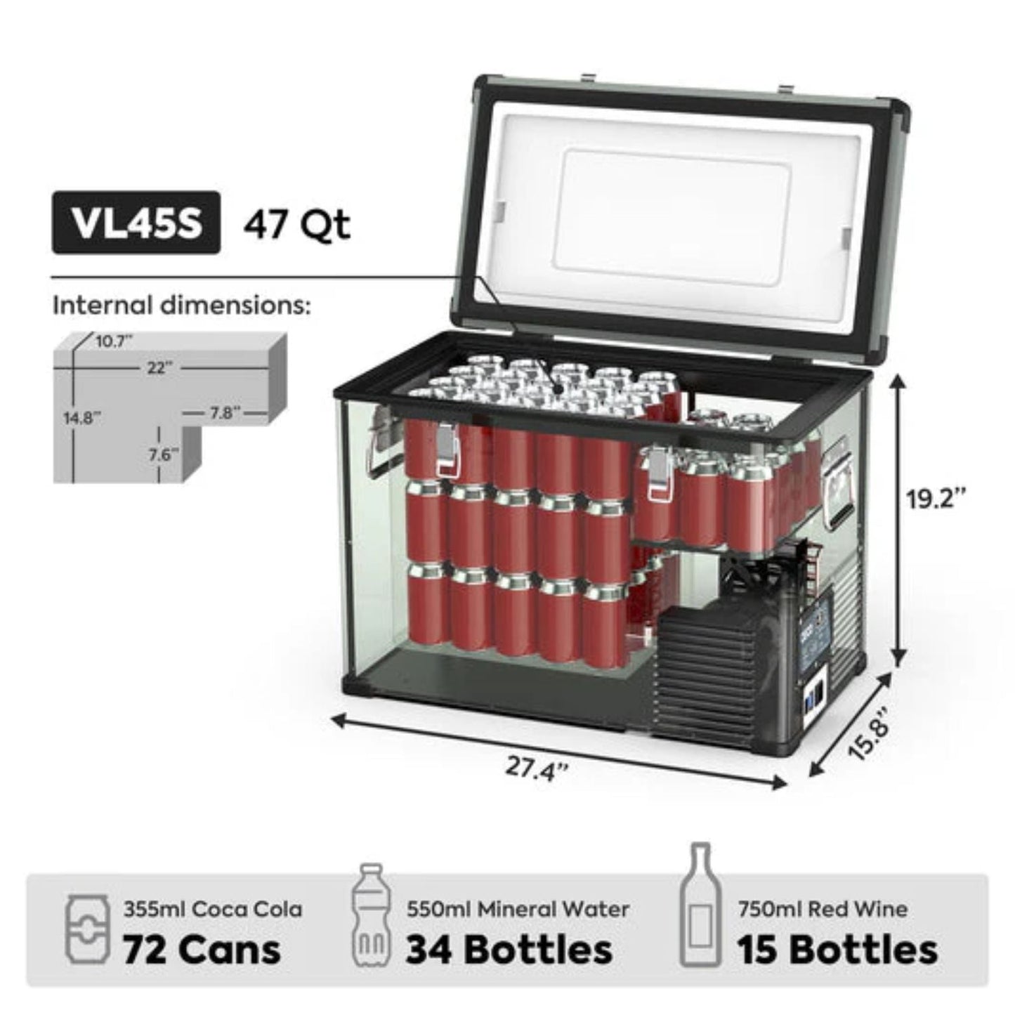 ICECO VL45 45 LT Single Zone Portable Freezer
