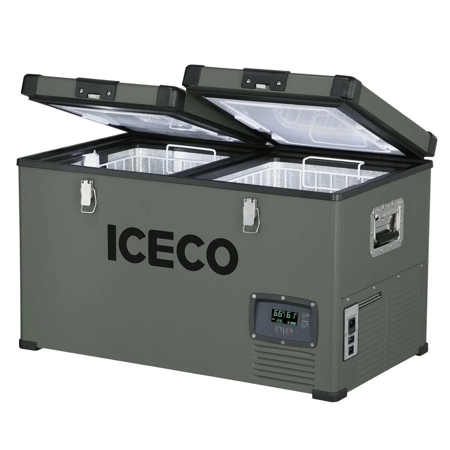 ICECO VL60 60LT Dual Zone Metal Freezer With Cover