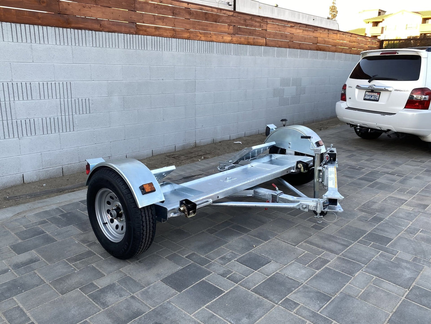 Galvanize Folding Car Tow Dolly