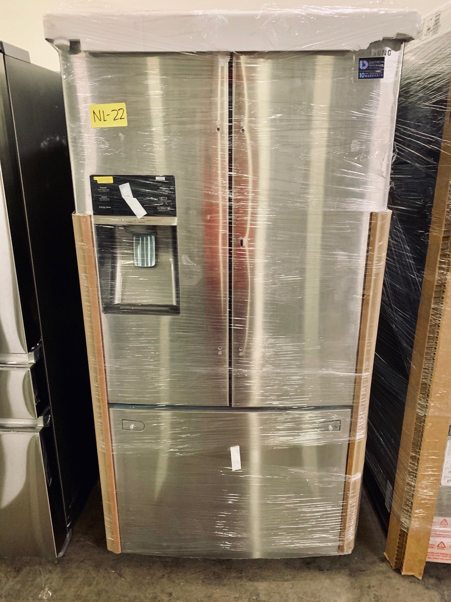 Samsung french door refrigerator in stainless steel