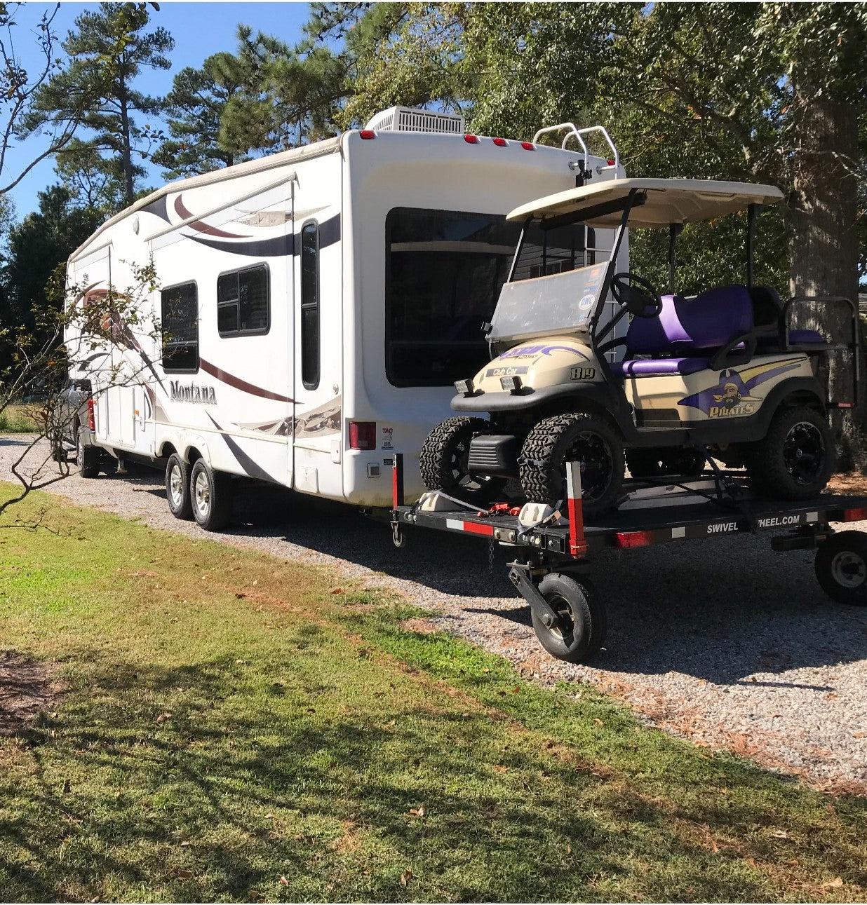 Swivelwheel-DW58  Golf Cart - Motorcycle Carrier / Hauler