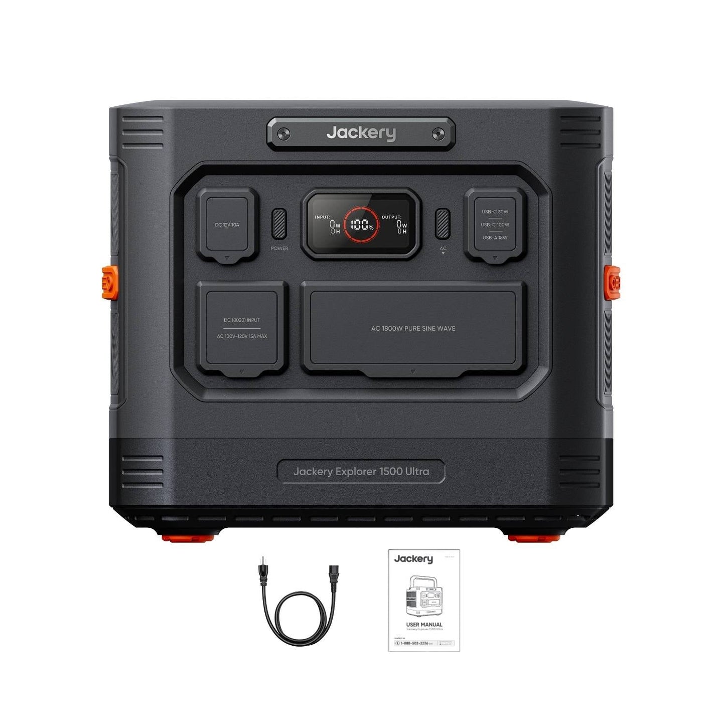 Jackery Explorer 1500 Ultra Portable Power Station | 1536Wh | 1800W | 800W Solar Input
