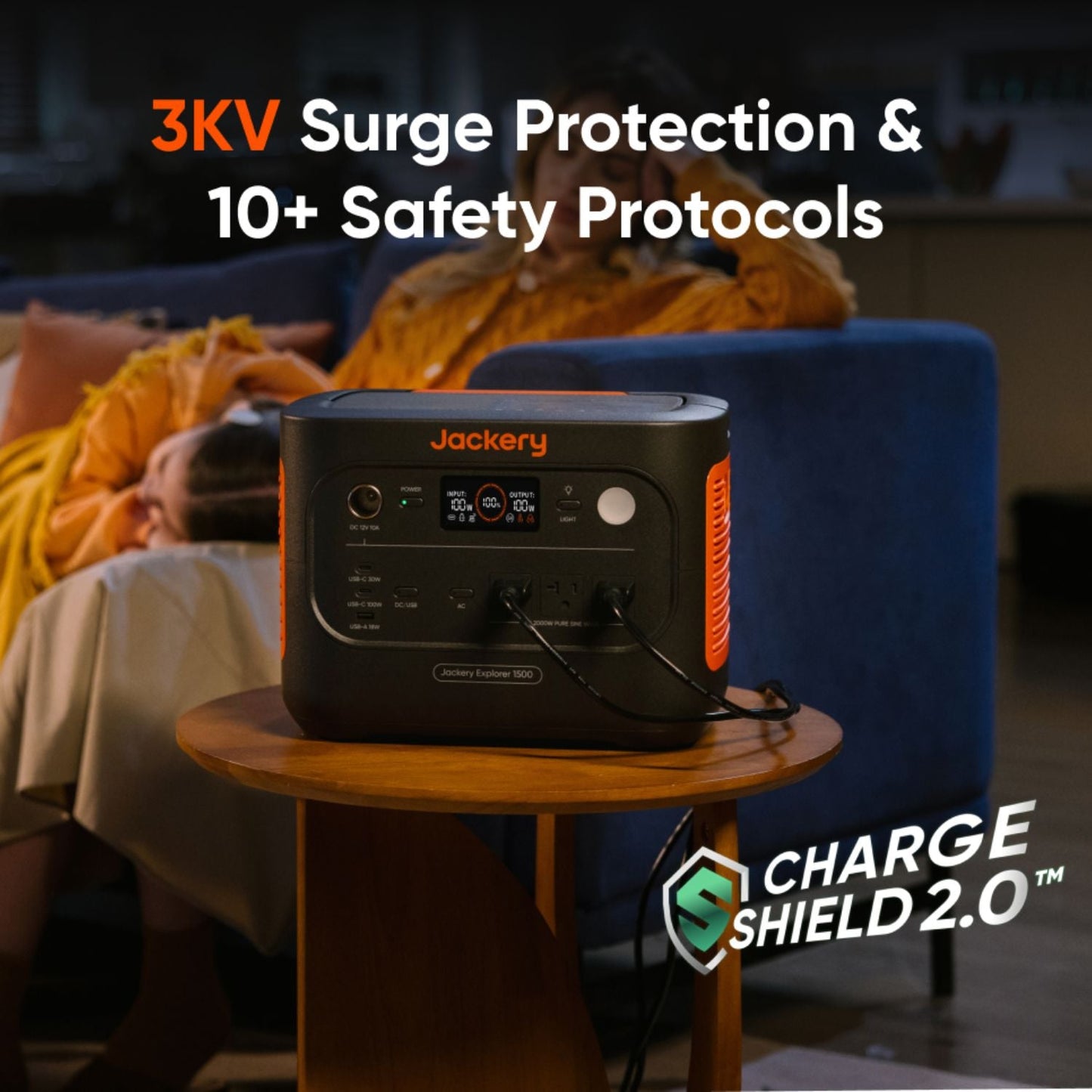 Jackery Explorer 1500 v2 Portable Power Station | 1536Wh | 2000W | 400W Solar Input