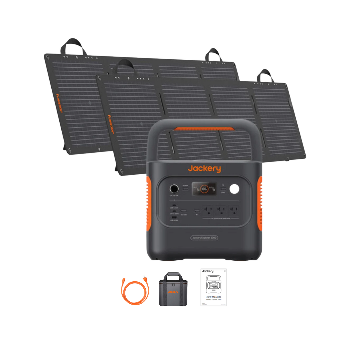 Jackery Explorer 2000 v2 Portable Power Station | 2042Wh | 2200W | 400W Solar Input