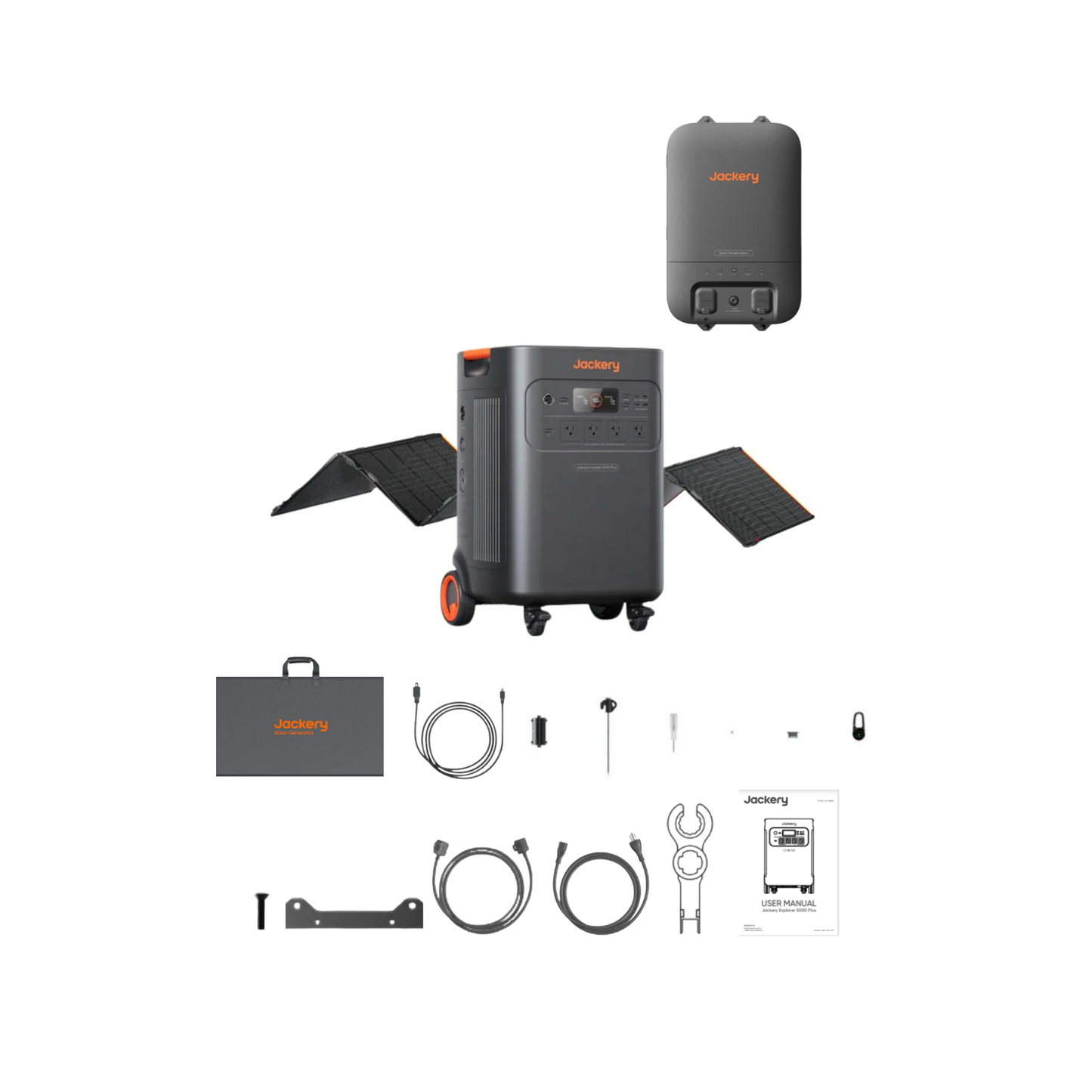 Jackery Explorer 5000 Plus Whole-Home Backup | 5040Wh | 7200W | 4000W Solar Input