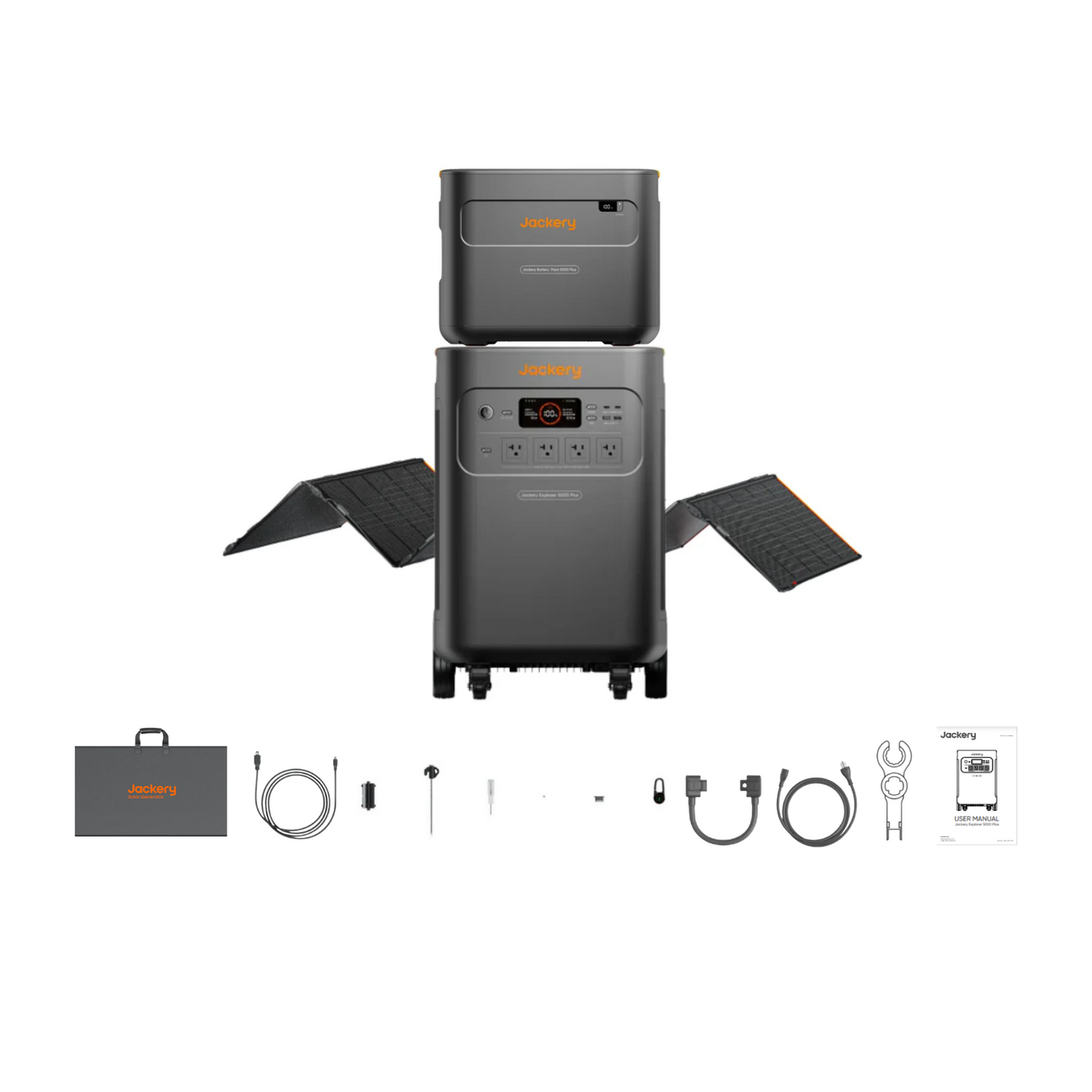 Jackery Explorer 5000 Plus Whole-Home Backup | 5040Wh | 7200W | 4000W Solar Input