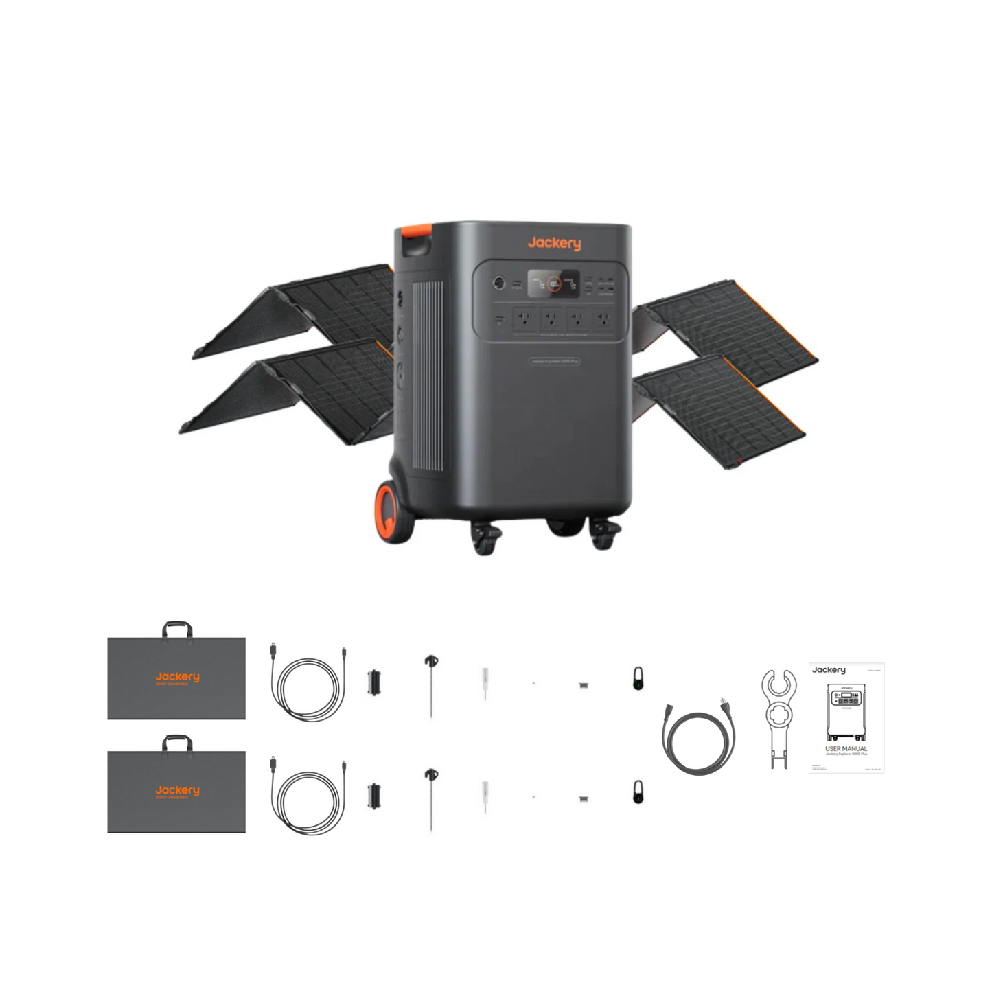 Jackery Explorer 5000 Plus Whole-Home Backup | 5040Wh | 7200W | 4000W Solar Input