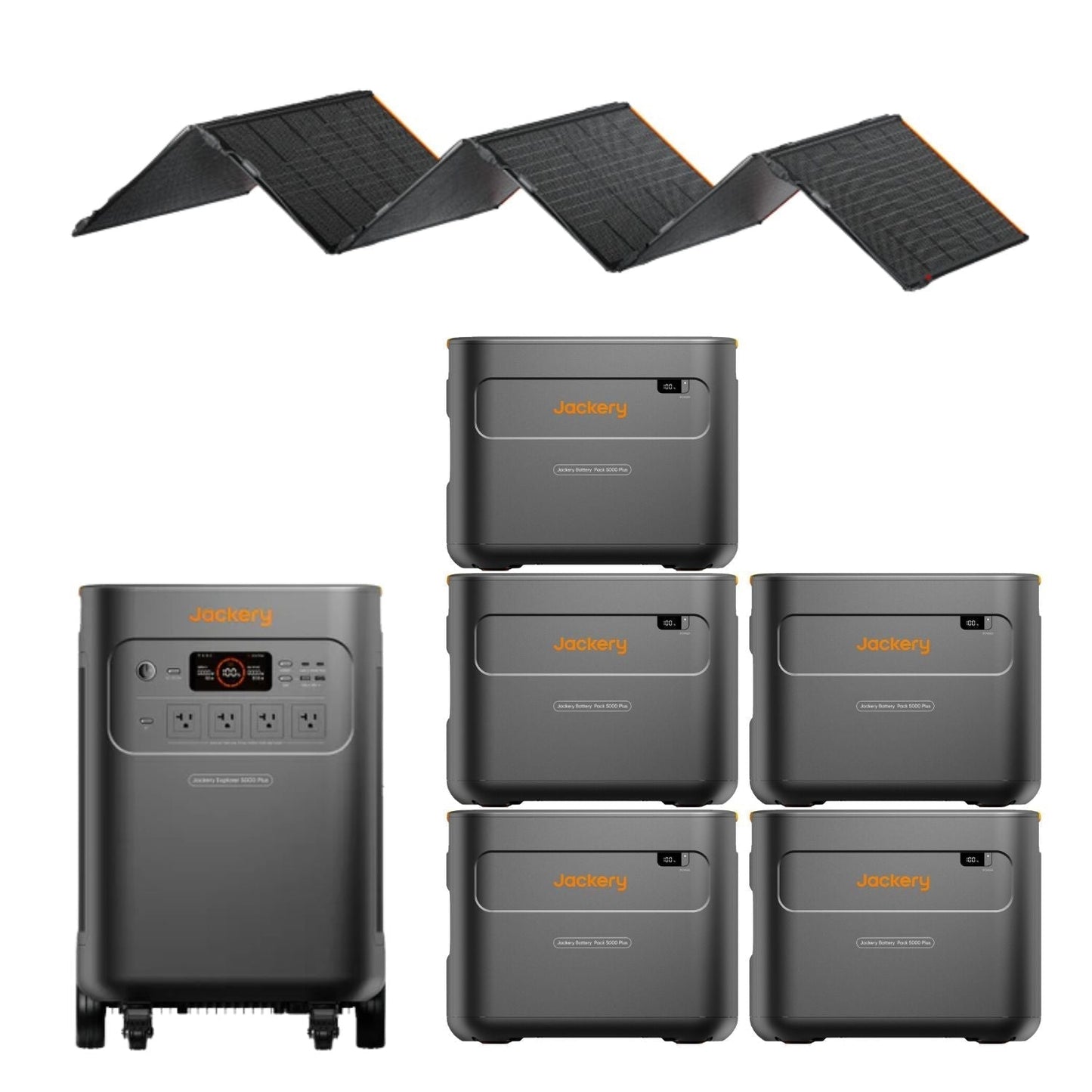Jackery Explorer 5000 Plus Whole-Home Backup | 5040Wh | 7200W | 4000W Solar Input