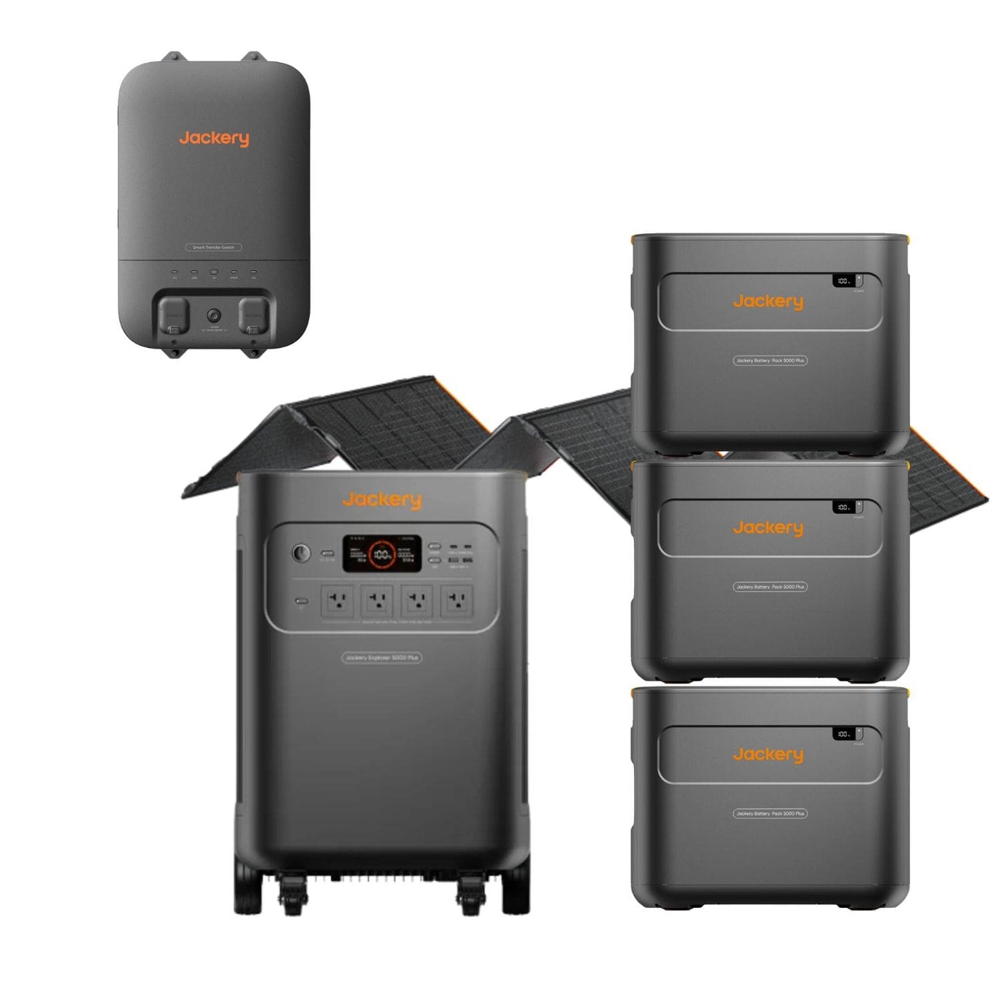 Jackery Explorer 5000 Plus Whole-Home Backup | 5040Wh | 7200W | 4000W Solar Input