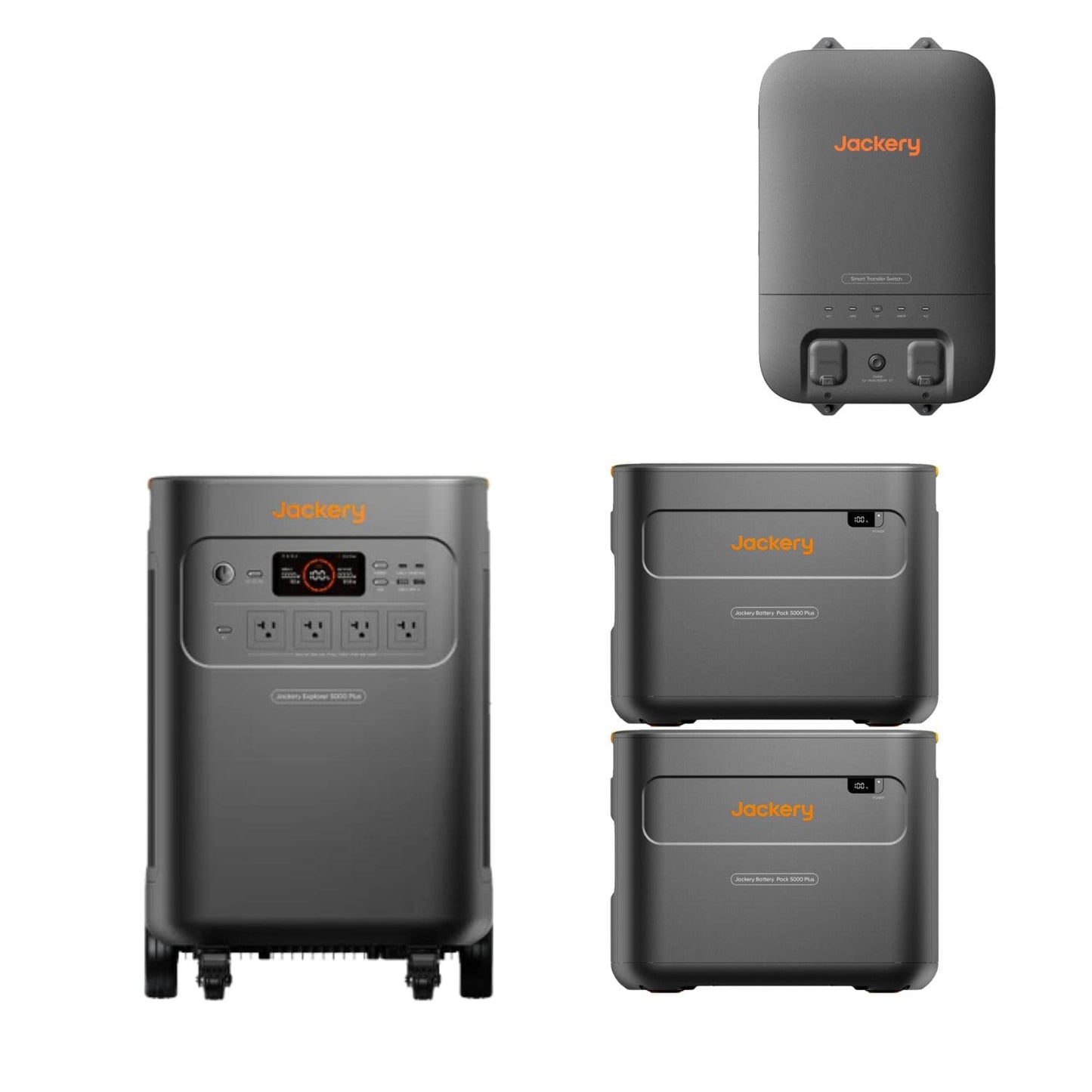 Jackery Explorer 5000 Plus Whole-Home Backup | 5040Wh | 7200W | 4000W Solar Input