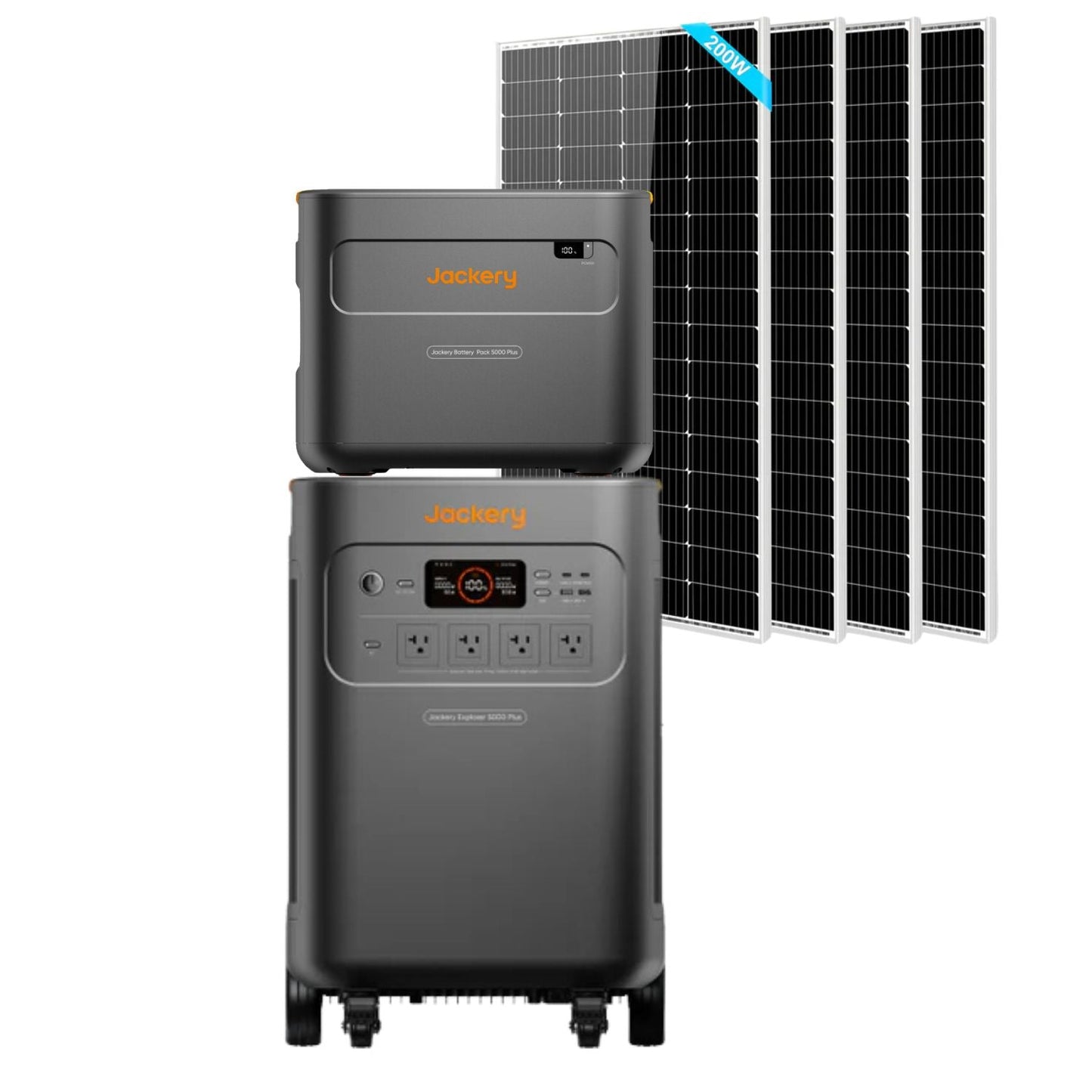 Jackery Explorer 5000 Plus Whole-Home Backup | 5040Wh | 7200W | 4000W Solar Input