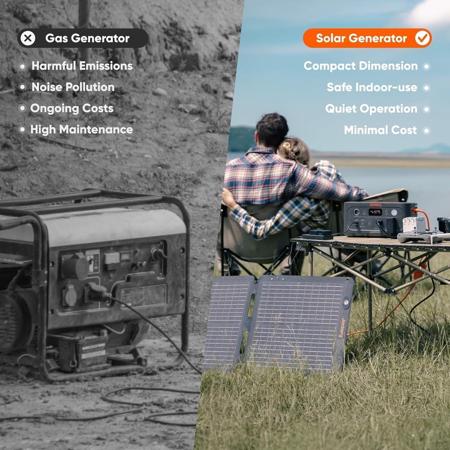 Jackery Explorer 500 v2 Portable Power Station | 512Wh | 500W | 200W Solar Input