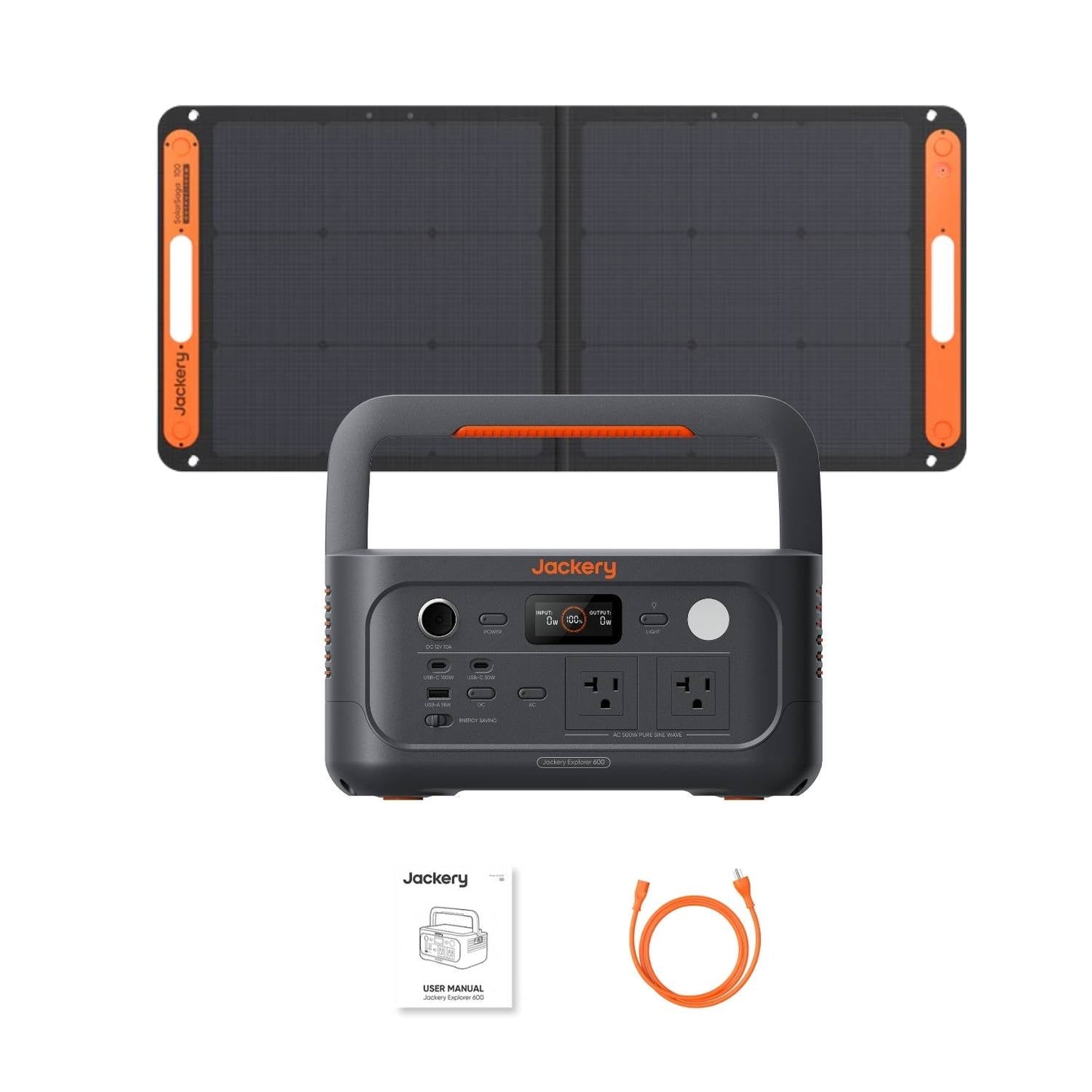 Jackery Explorer 600 v2 Portable Power Station | 640Wh | 500W | 200W Solar Input