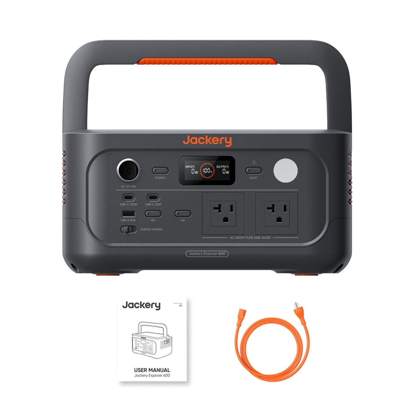Jackery Explorer 600 v2 Portable Power Station | 640Wh | 500W | 200W Solar Input