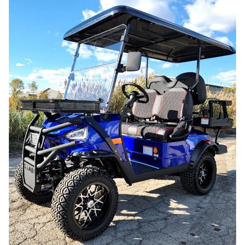 48V Electric Golf Cart 4 Seater Lifted Renegade Edition Utility Golf UTV - Blue