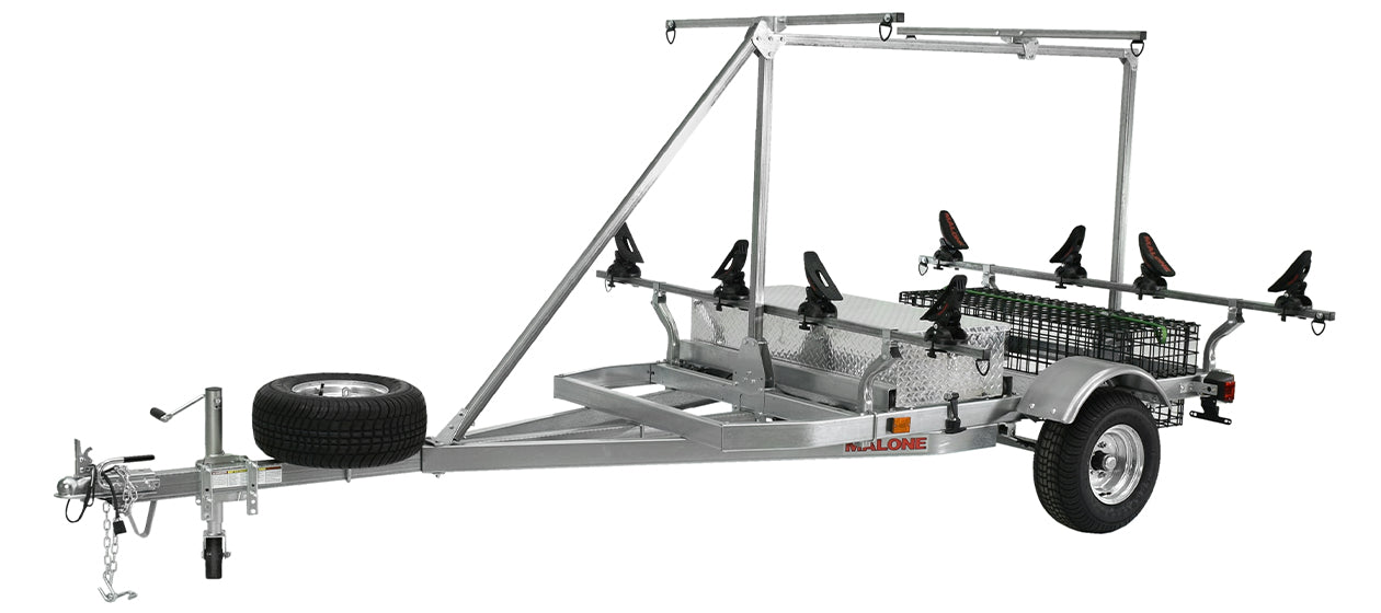 Malone MegaSport 2-Boat SaddleUp Pro Trailer Package w/ 2nd Tier - MPG550-TU