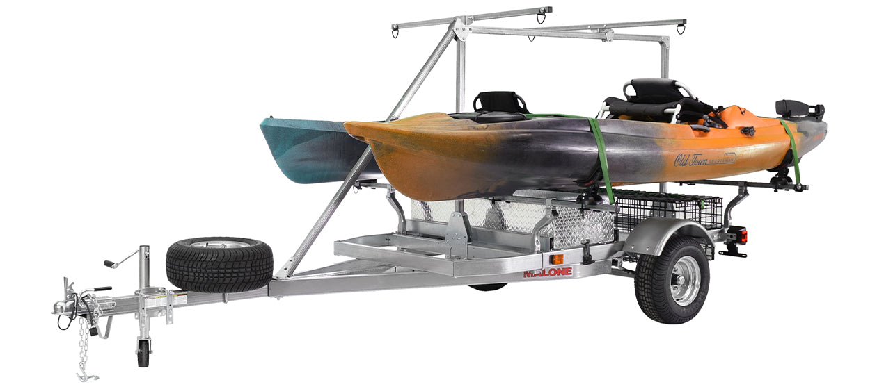 Malone MegaSport 2-Boat SaddleUp Pro Trailer Package w/ 2nd Tier - MPG550-TU