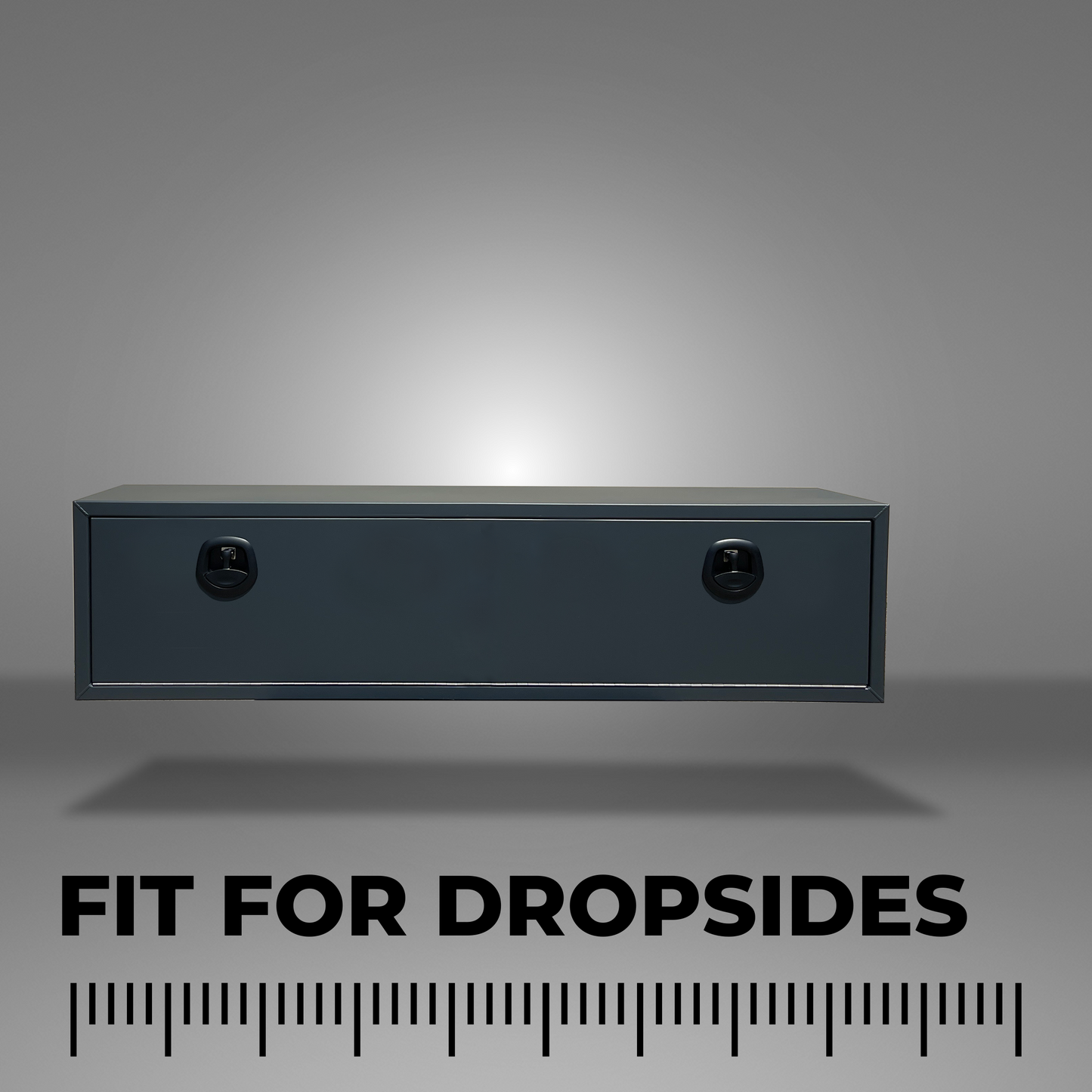 Tool Box for Mid-Size Regular Flatbeds with Dropsides