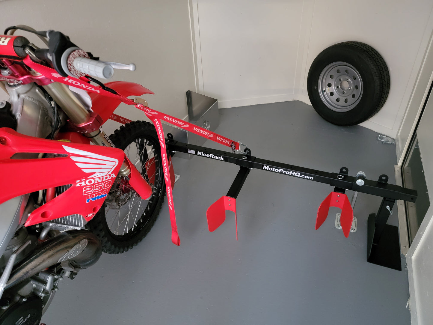 NiceRack Motorcycle Carrier | Pedestal Systems for toy haulers & trailers