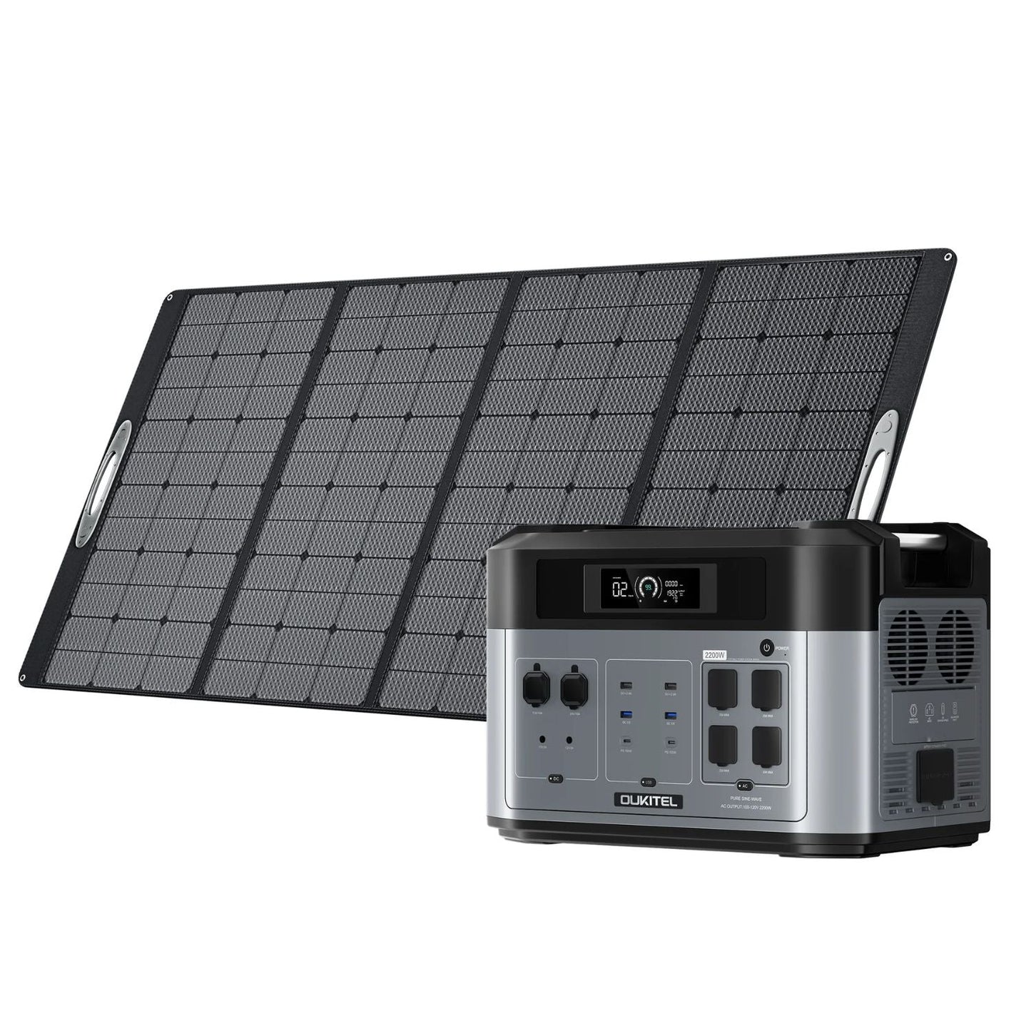 OUKITEL BP2000 Portable Power Station | 2048Wh | 2200W | 1000W Solar Input