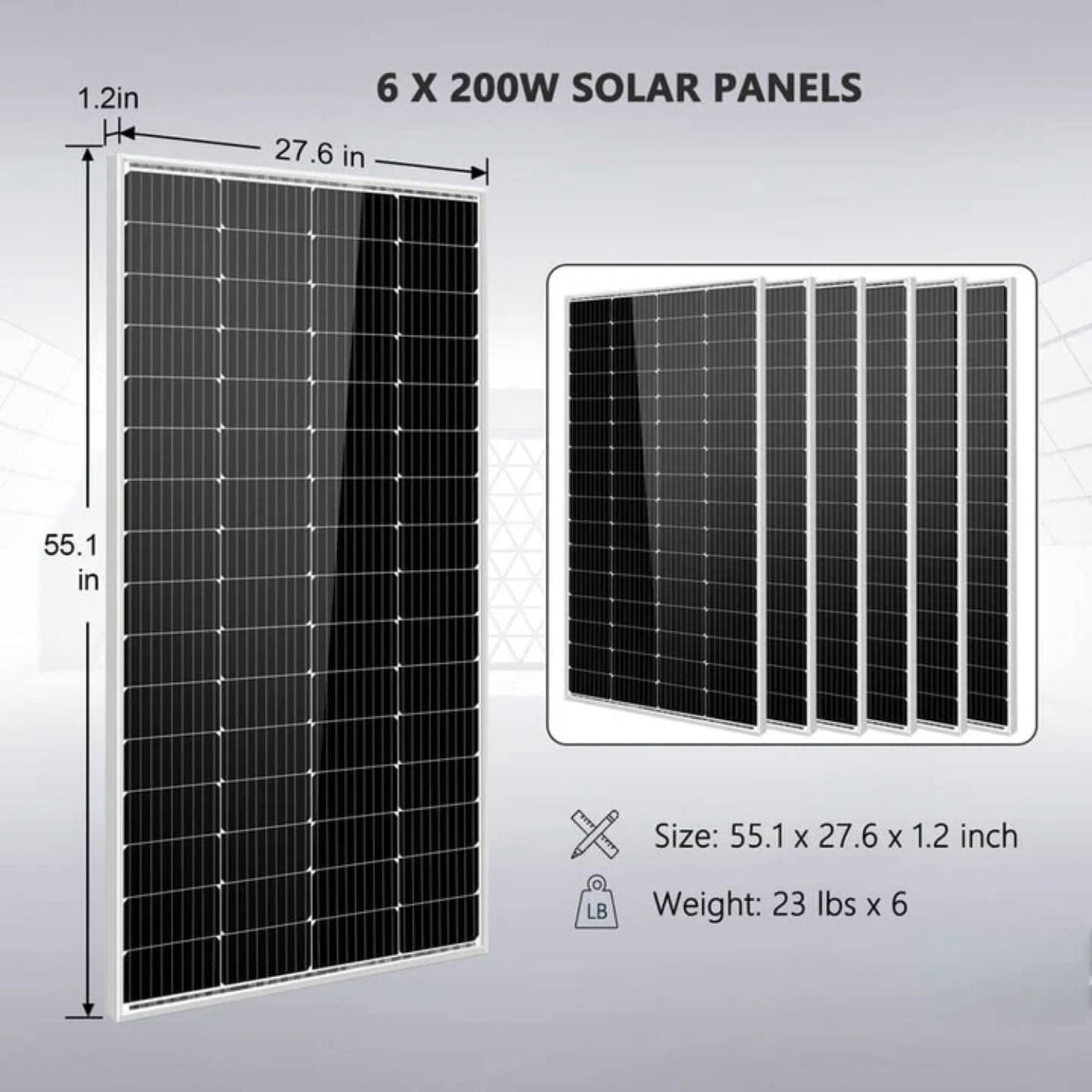 SunGold Power 4kW 12VDC Off-Grid Solar Kit | 1200W Solar