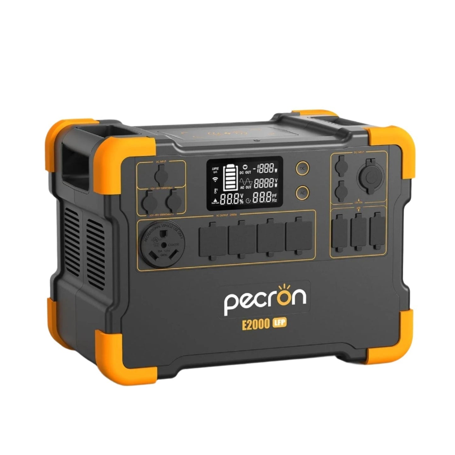 Pecron E2000LFP Portable Power Station | 1920Wh | 2000W | 600W Solar Input