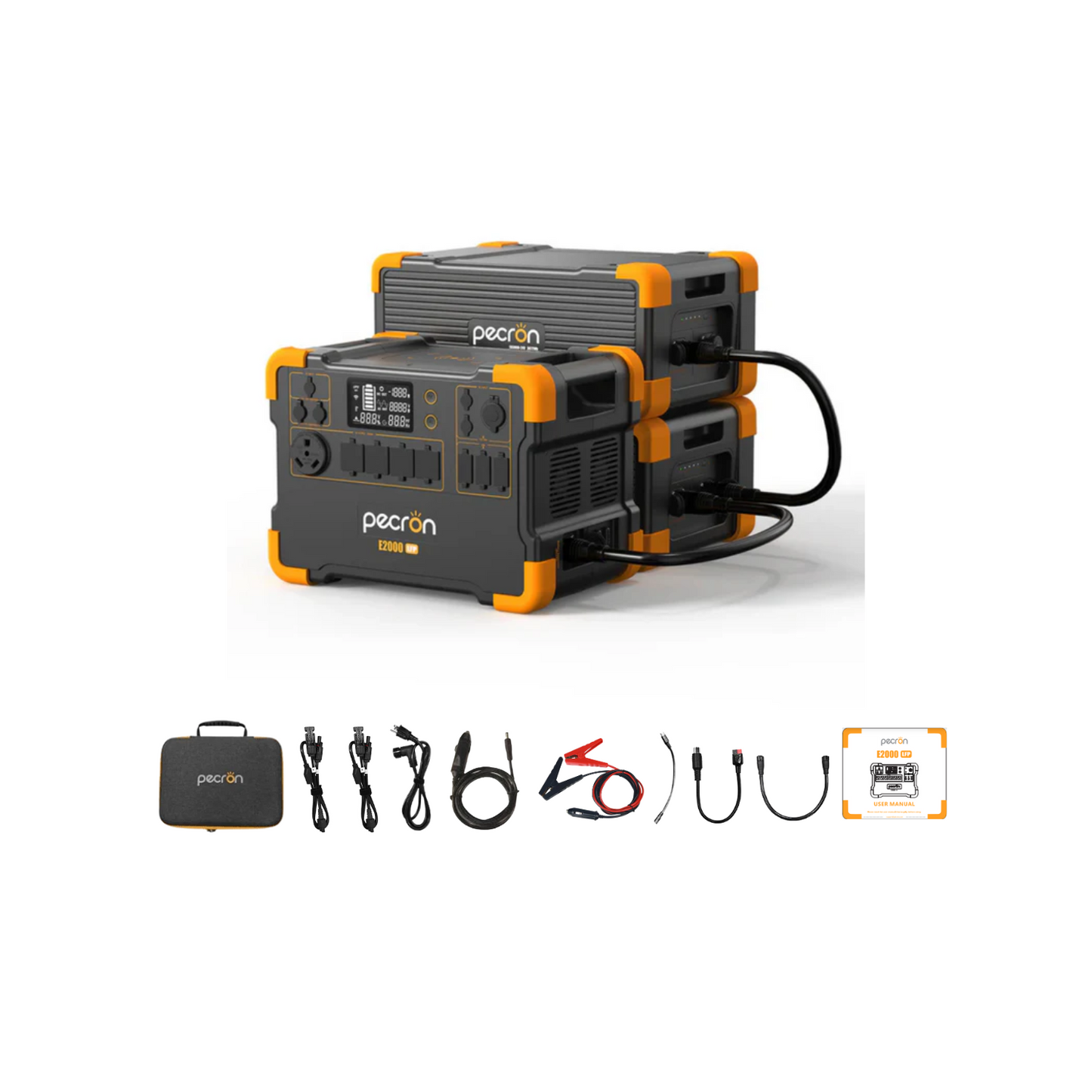 Pecron E2000LFP Portable Power Station | 1920Wh | 2000W | 600W Solar Input