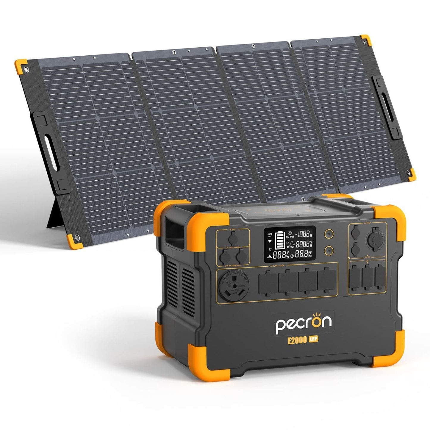 Pecron E2000LFP Portable Power Station | 1920Wh | 2000W | 600W Solar Input