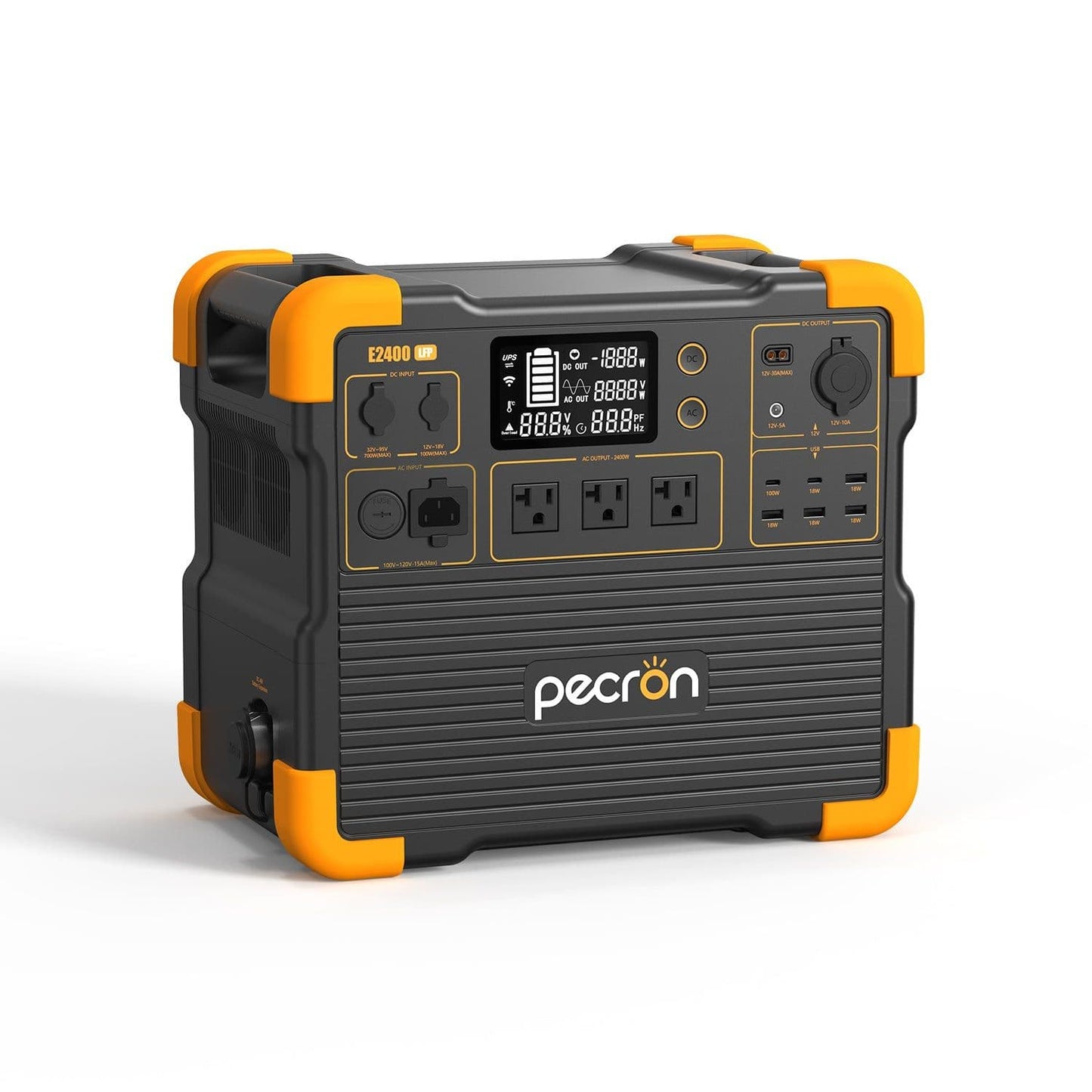 Pecron E2400LFP Portable Power Station | 2048Wh | 2400W | 700W Solar Input