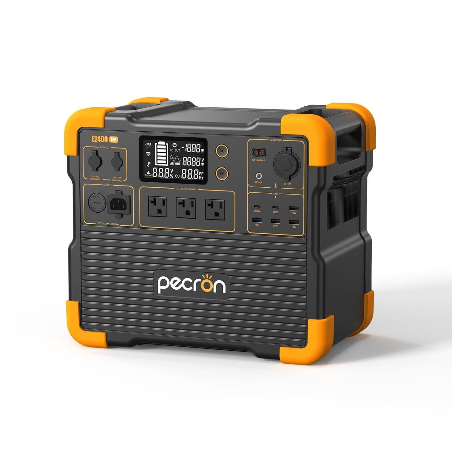 Pecron E2400LFP Portable Power Station | 2048Wh | 2400W | 700W Solar Input