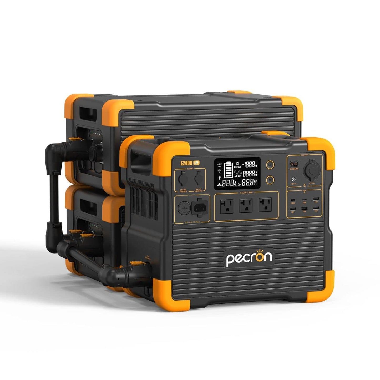 Pecron E2400LFP Portable Power Station | 2048Wh | 2400W | 700W Solar Input