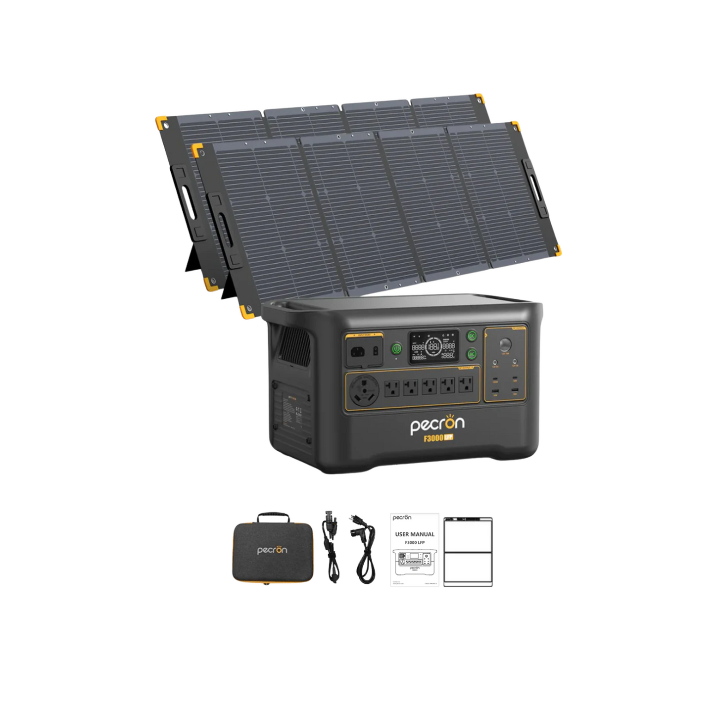 Pecron F3000LFP Portable Power Station | 3072Wh | 3600W | 1600W Solar Input