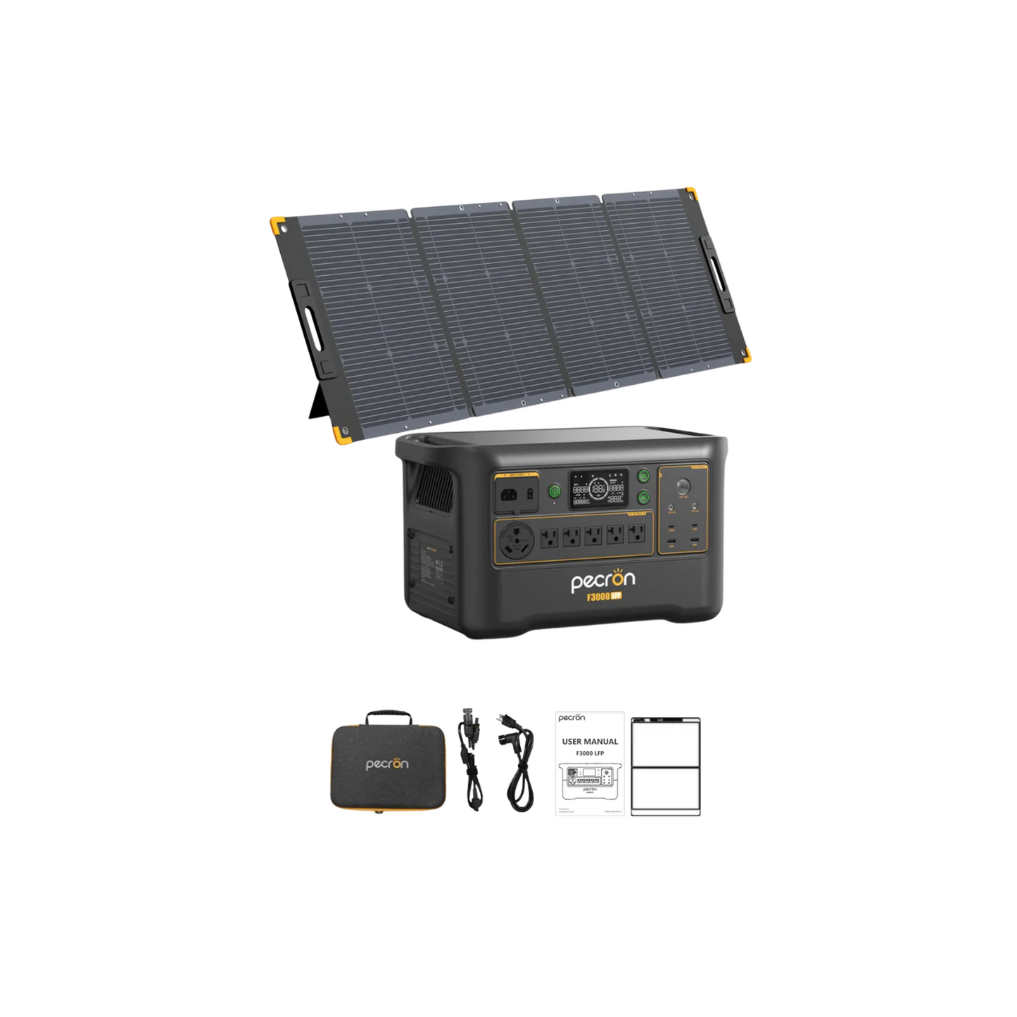Pecron F3000LFP Portable Power Station | 3072Wh | 3600W | 1600W Solar Input