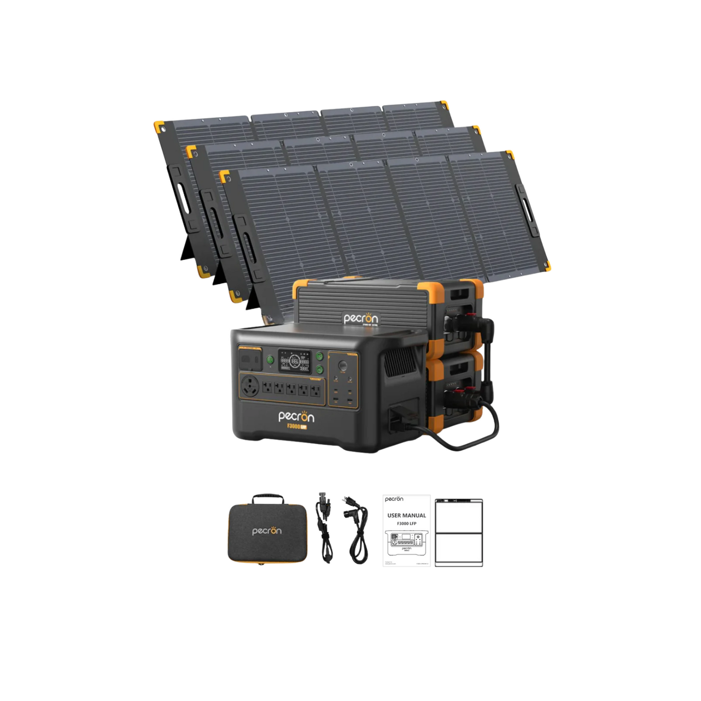 Pecron F3000LFP Portable Power Station | 3072Wh | 3600W | 1600W Solar Input