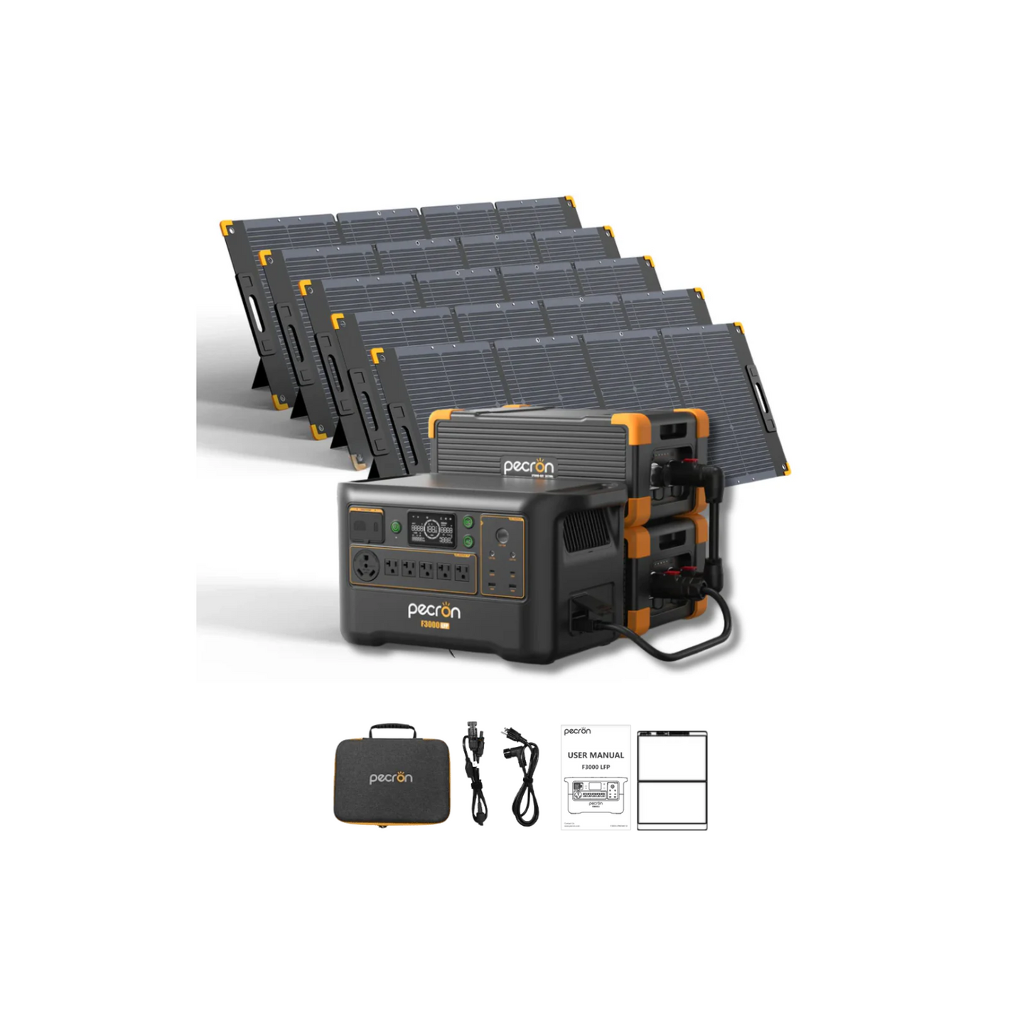 Pecron F3000LFP Portable Power Station | 3072Wh | 3600W | 1600W Solar Input