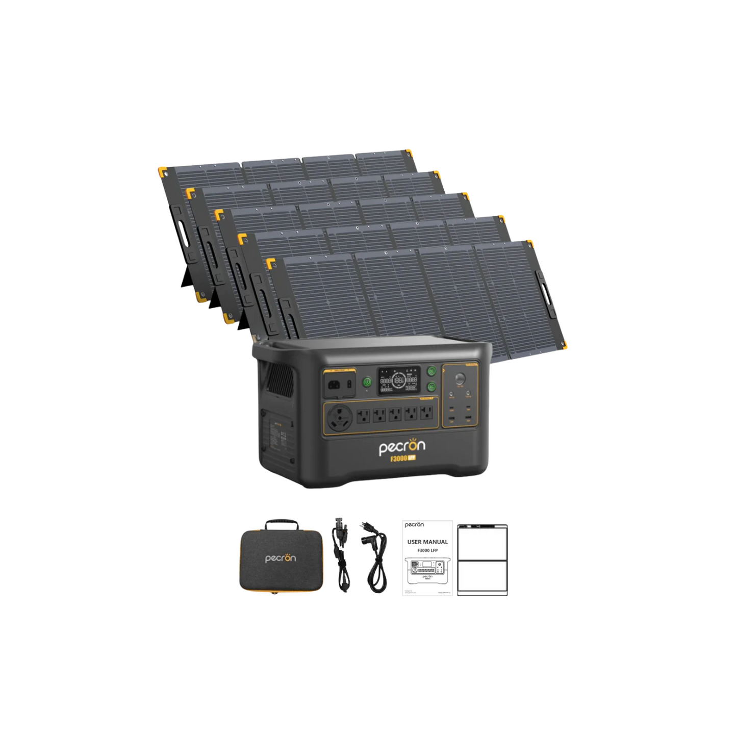 Pecron F3000LFP Portable Power Station | 3072Wh | 3600W | 1600W Solar Input