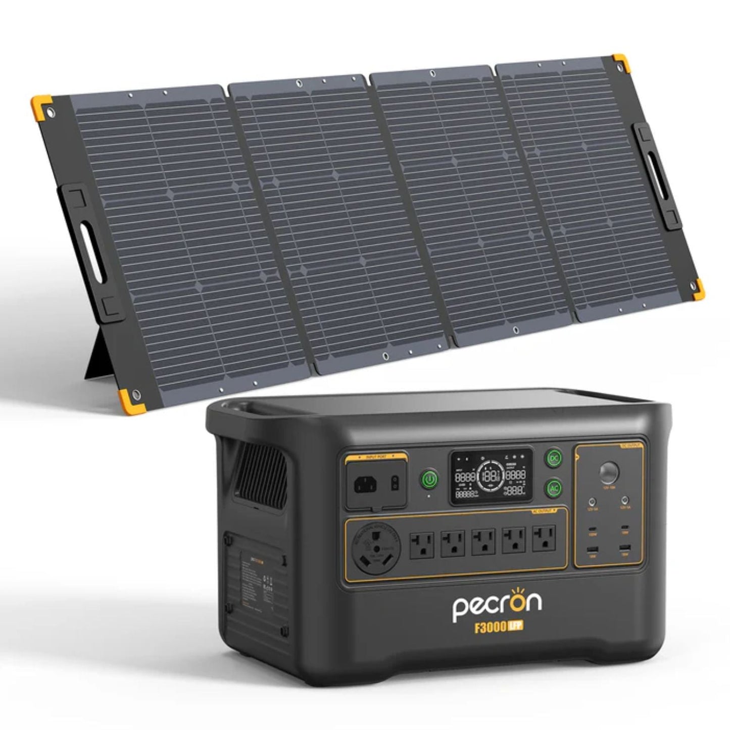 Pecron F3000LFP Portable Power Station | 3072Wh | 3600W | 1600W Solar Input