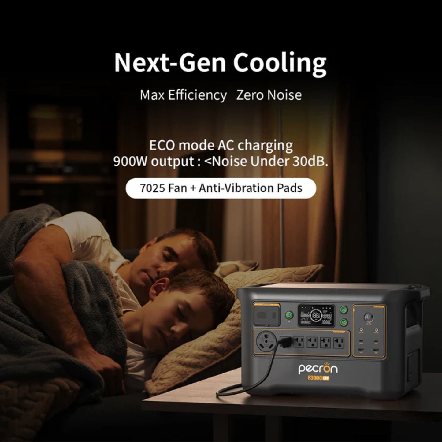 Pecron F3000LFP Portable Power Station | 3072Wh | 3600W | 1600W Solar Input
