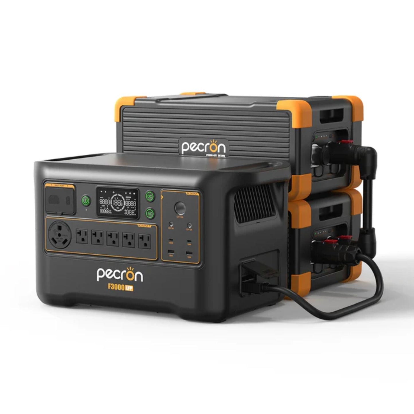 Pecron F3000LFP Portable Power Station | 3072Wh | 3600W | 1600W Solar Input