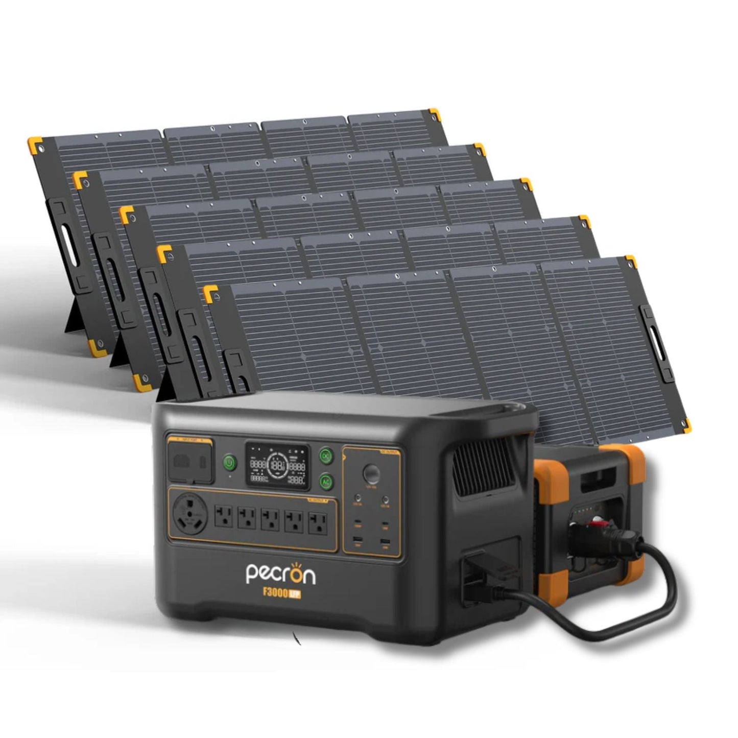 Pecron F3000LFP Portable Power Station | 3072Wh | 3600W | 1600W Solar Input