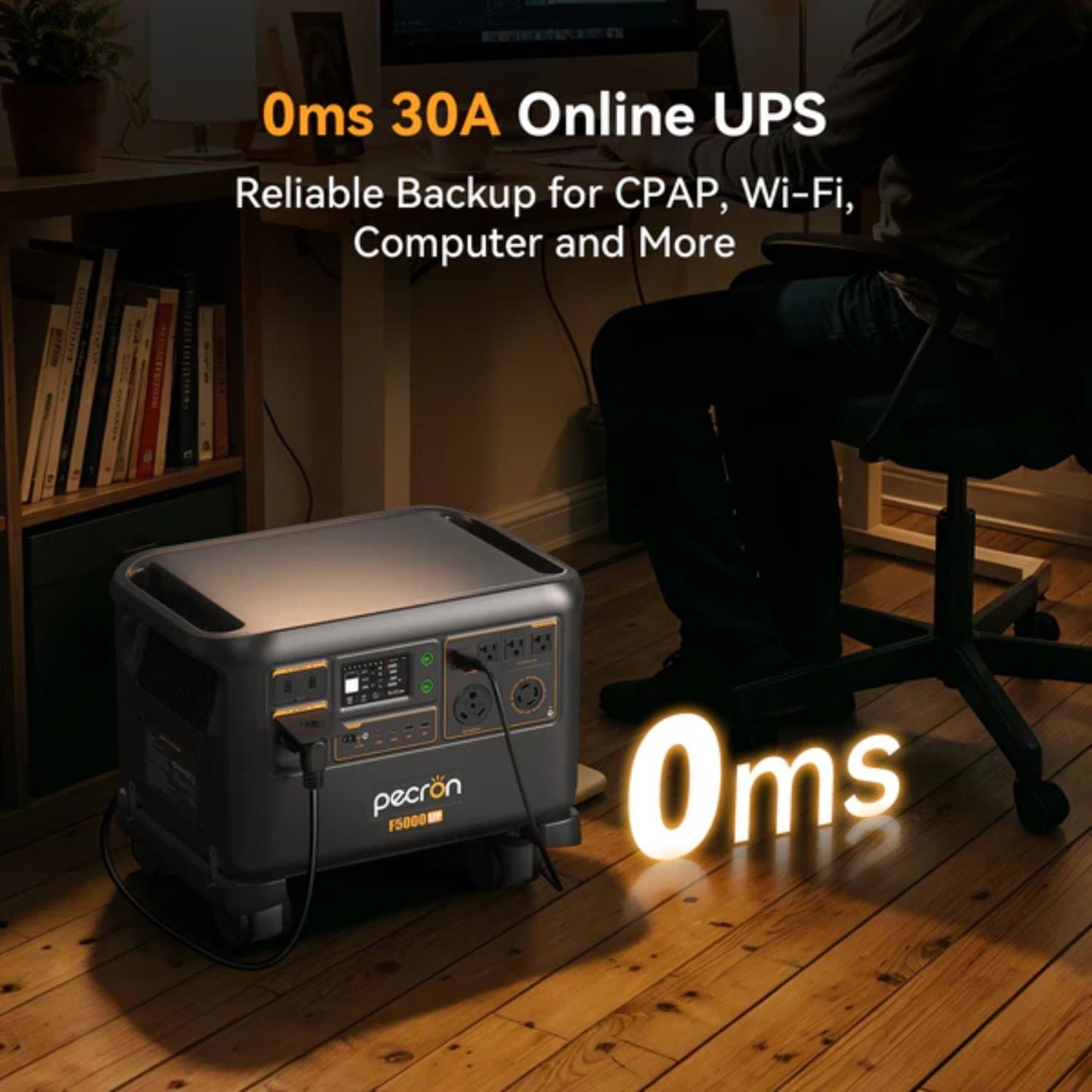 Pecron F5000LFP Portable Power Station | 5120Wh | 7200W | 6400W Solar Input