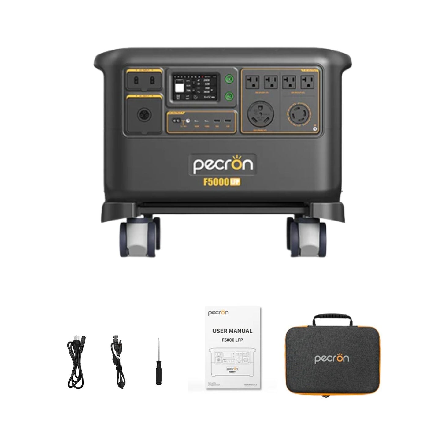 Pecron F5000LFP Portable Power Station | 5120Wh | 7200W | 6400W Solar Input
